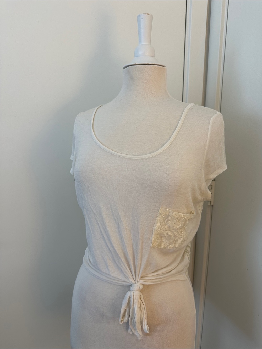 Love Culture White Lace Crop Top